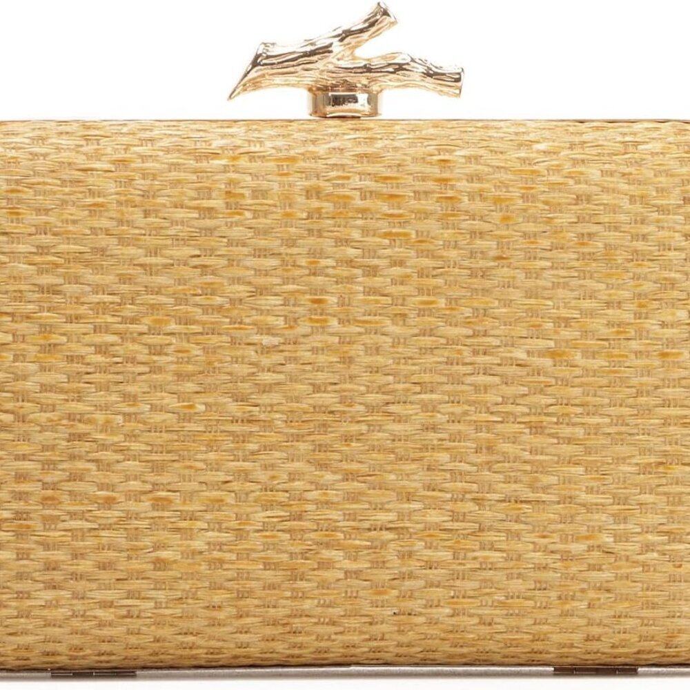 Straw Clutch Purse Woven Summer Evening Bag Small Crossbody Party Accessory